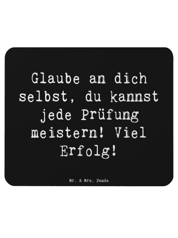 Mr. & Mrs. Panda Maus Pad Spruch Prüfungen bestehen mit Spruch in Schwarz