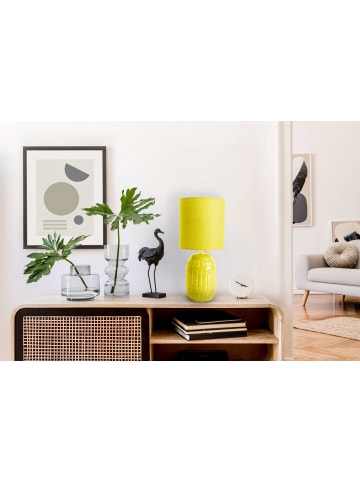 näve Tischleuchte "ERIDA" in gelb - (L)13.5 cm x (B)13.5 cm x (H)30 cm