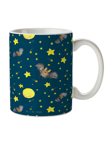 Mr. & Mrs. Panda Teetasse Fledermaus Flügel ohne Spruch in Blau
