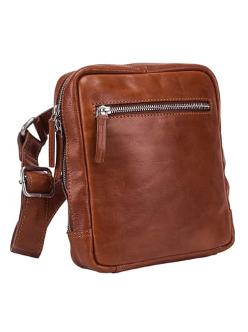 Leonhard Heyden Cambridge Umhängetasche Leder 18 cm in cognac