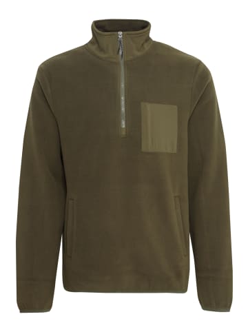 BLEND Fleecejacke BHBROOKS Sweatshirt halfzipp in Grün