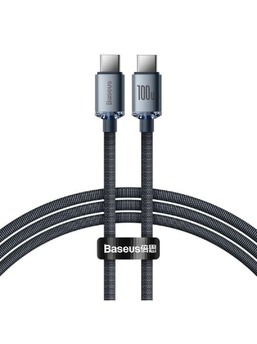 Baseus Baseus Kabel USB-Kabel für schnelles Aufladen USB Typ C zu USB Typ C in Schwarz