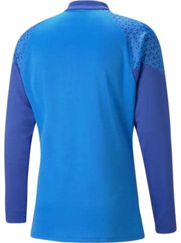 Puma T-Shirt "TeamCUP Training 1/4 Zip Top" in Blau