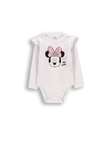 Coccodrillo Langarmbody mit Rüschen in weiß