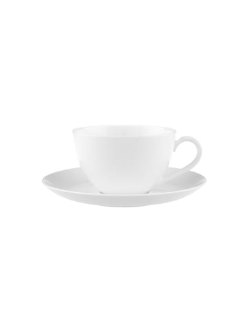Villeroy & Boch 2er Set Kaffeetasse mit Untertasse Anmut in Weiß 280 ml in weiß