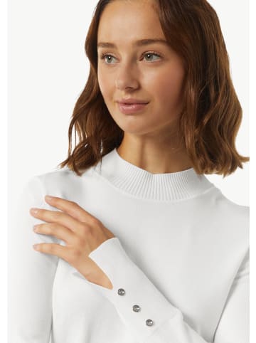 comma Strickpullover langarm in Weiß