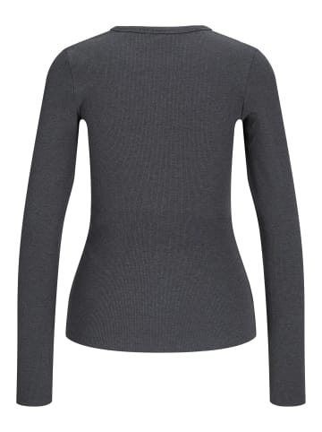 JJXX Langarm-T-Shirt in Dark Grey Melange