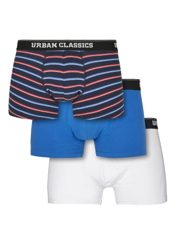 Urban Classics Boxershorts in neon stripe aop+boxer blue+wht