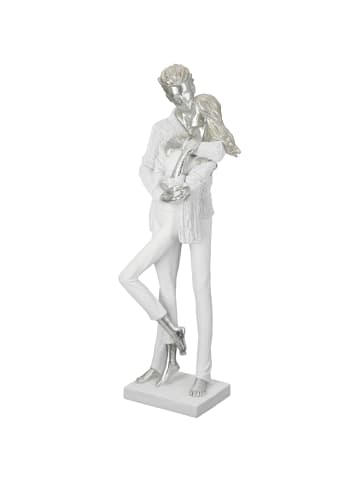 GILDE Skulptur Gemeinsam weiß - (H) 45,5 cm