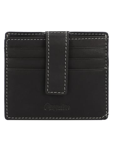 Esquire Oslo Dallas Kreditkartenetui RFID Leder 9,5 cm in schwarz