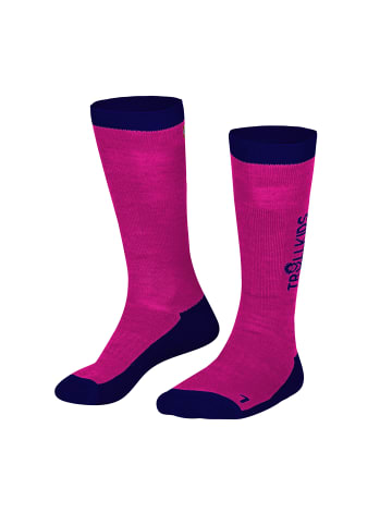 Trollkids Skisocken in pink