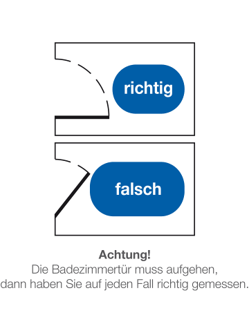 Erwin Müller Duschvorlage halbrund Ulm in weiß