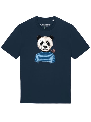 wat? Apparel T-Shirt Panda in Dunkelblau