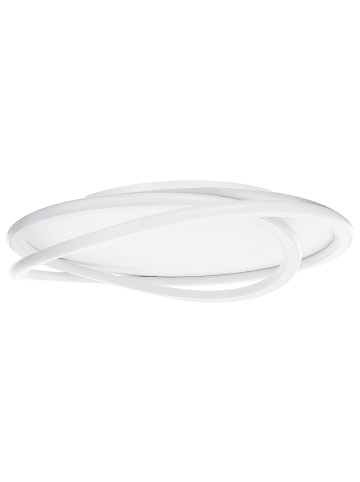 Beliani Deckenleuchten LEYLAN in Weiß - (W) 50 x (H) 10 x (L) 50 cm