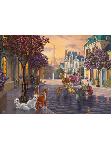 Schmidt Spiele Disney, The Aristocats Puzzle 1.000 Teile | Erwachsenenpuzzle Thomas Kinkade...