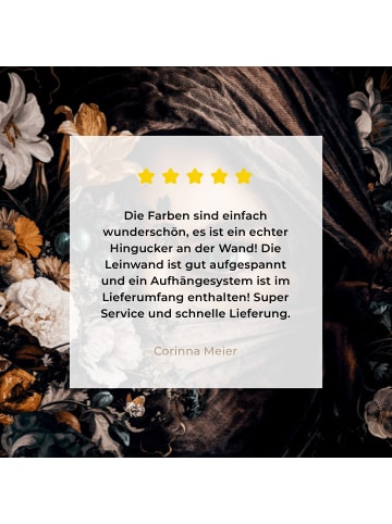 MuchoWow Leinwand bilder Blumenporträt (BxH)