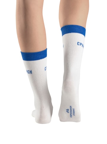 Copenhagen Studios Tennissocken in 2x off white mit schwarz