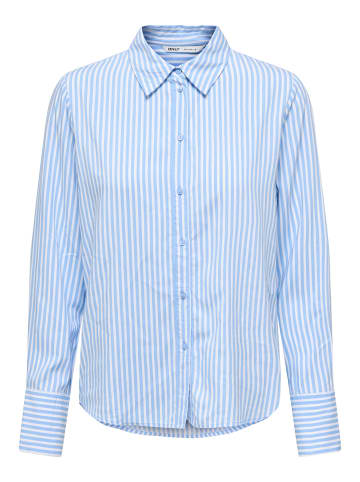 ONLY Bequemes Shirt mit Rundhalsausschnitt in Blau