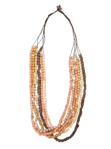 collezione alessandro Lange Kette " Amaya " in braun