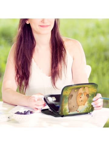 Mr. & Mrs. Panda Menschrmäppchen Bären Liebe Design ohne Spruch in Weiß