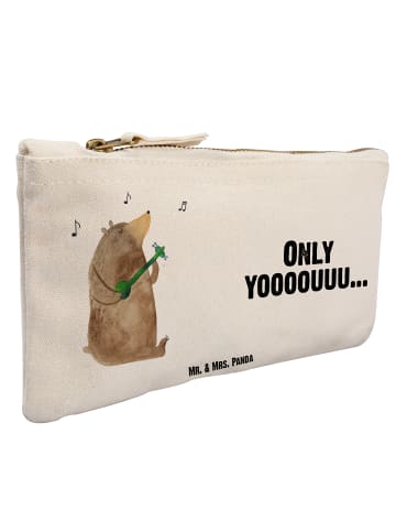 Mr. & Mrs. Panda beauty case Bär Gitarre mit Spruch in Weiß