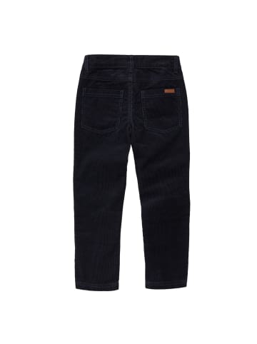 Cordhose mit Robustbesatz in blau