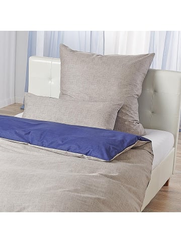 Traumschlaf Bettwäsche Texture in dunkelblau