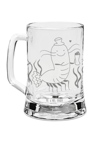 Mr. & Mrs. Panda Gravur Bierkrug Hummer Weizen ohne Spruch in Transparent