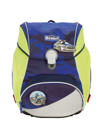 Scout Alpha Schulranzen-Set 4tlg. in blue police