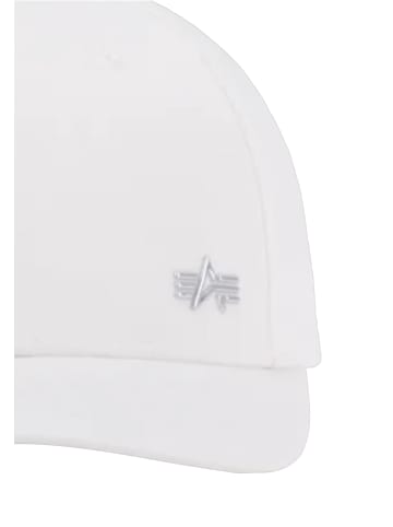 Alpha Industries Alpha Industries Snapback in white/metalsilver