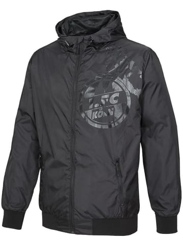 Fußballverein 1. FC Köln Softshelljacke "Windbreaker Zechenstraße" in Schwarz