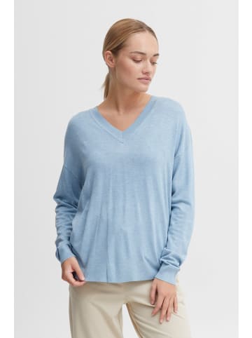 Oxmo Strickpullover OXHelle - 21800078-ME  Modischer Pullover in blau