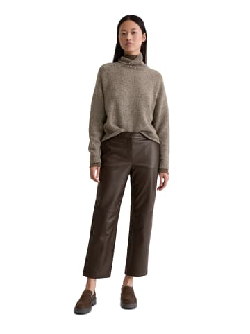 Marc O'Polo Tweed-Pullover regular in Shaded Brown Melange