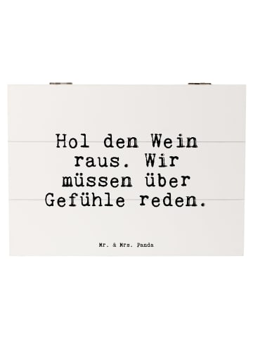 Mr. & Mrs. Panda Aufbewahrungsbox Hol den Wein raus.... mit Spruch in Weiß