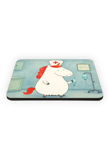 Mr. & Mrs. Panda magnet Einhorn Krankenschwester Design ohne Spruch in Weiß