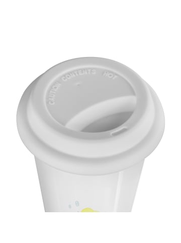 Mr. & Mrs. Panda Thermobecher Waschbär ohne Spruch in Weiß