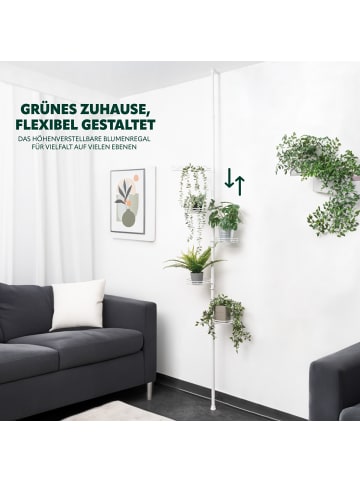 bremermann Teleskop-Blumenregal weiß