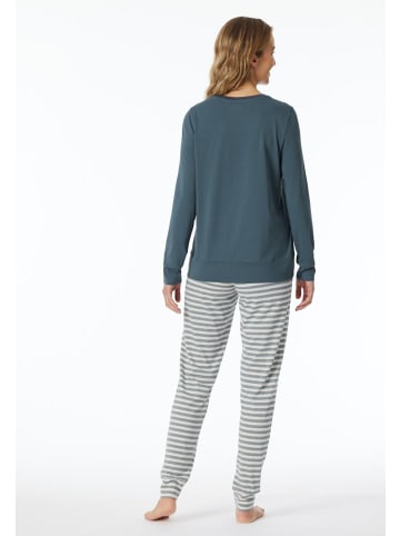 Schiesser Pyjama für Jungen in blau