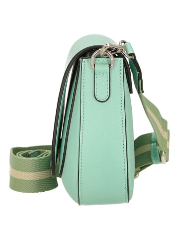 Seidenfelt Lian - Umhängetasche 23 cm (fuchsia) in fresh turquoise