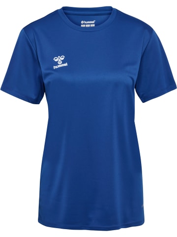 Hummel Hummel T-Shirt Hmlessential Damen Atmungsaktiv Schnelltrocknend in TRUE BLUE