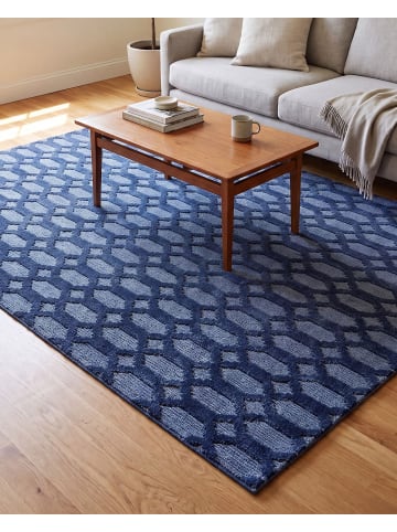 Beliani Kurzflor ADATEPE in Blau - (W) 140 x (H) 1 x (L) 200 cm