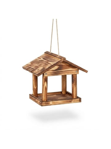 Vogelfutterhaus in Geflammt - (B)26 x (H)22 x (T)22 cm