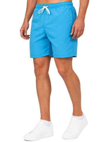 Reichstadt Herren Regular Fit Shorts Mid Waist in Sky Blue
