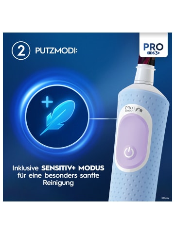 Oral-B Elektr. Kinderzahnbürste "Vitality Pro Kids Frozen" + 8 Aufsteckbürsten