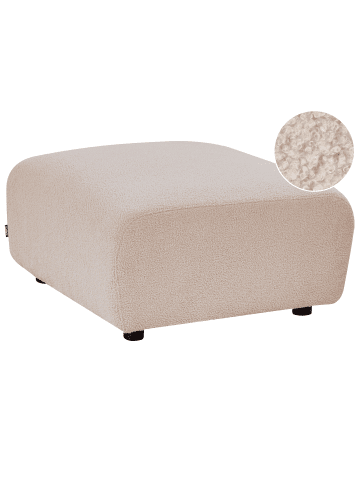 Beliani Ottomane KIVVIK in Beige - (W) 82 x (H) 41 x (L) 80 cm
