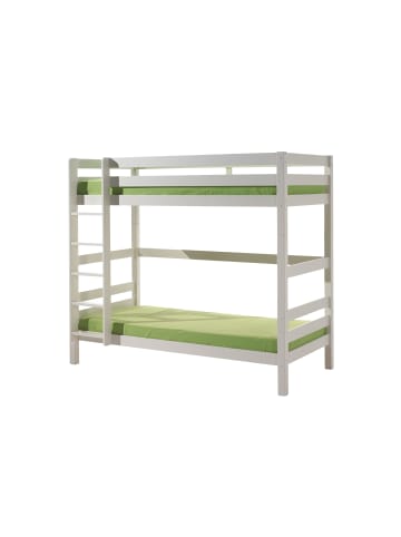 58 aufm Kessel ETAGENBETT Karolina 210x182x105 aus Massivholz in Weiß