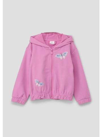 s.Oliver Sweatshirt Jacke langarm in Pink