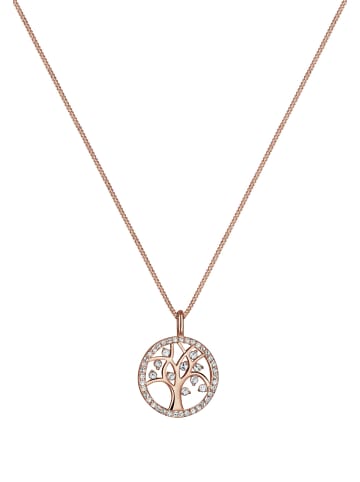 Elli Halskette 925 Sterling Silber Lebensbaum in Rosegold