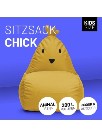 Lumaland LUMALAND Kindersitzsack Animal Line Chick - Senfgelb