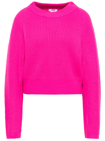 myMo Strickpullover in Dunkelpink